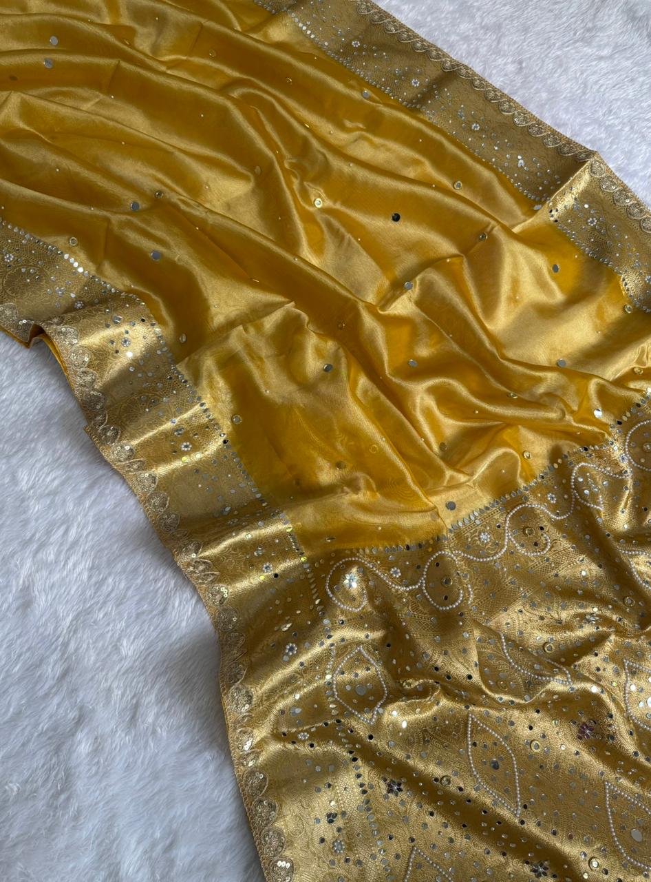 Royal Golden Tissue Saree