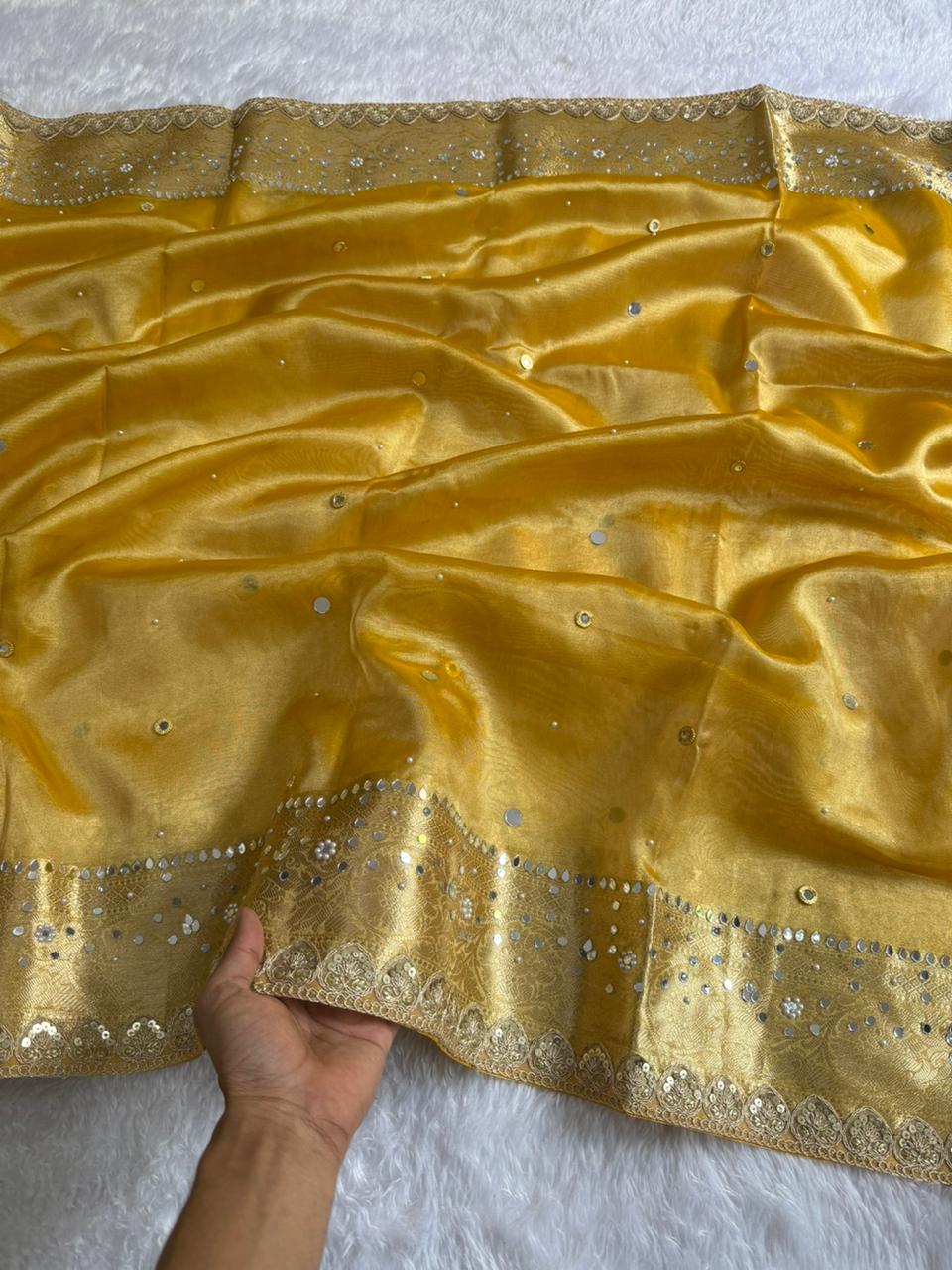 Royal Golden Tissue Saree