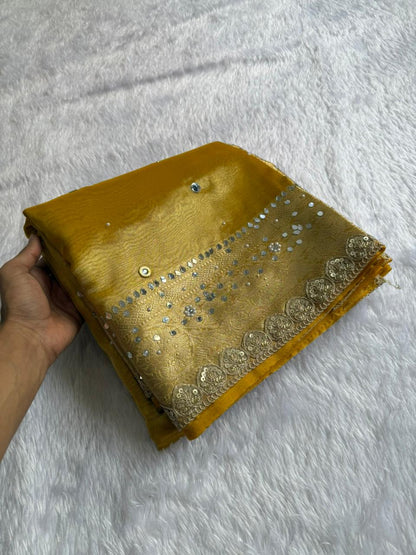 Royal Golden Tissue Saree