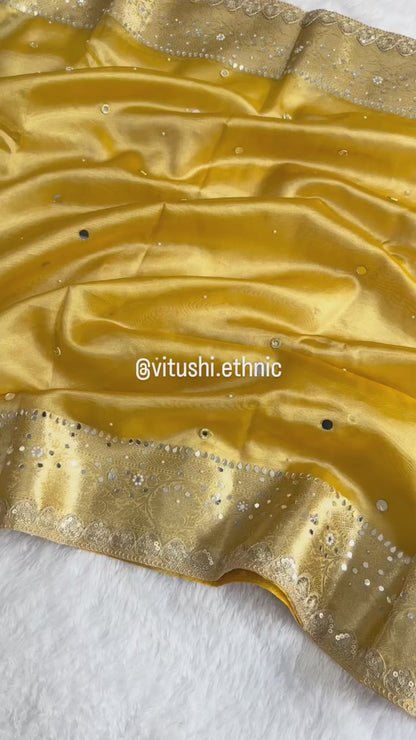Royal Golden Tissue Saree
