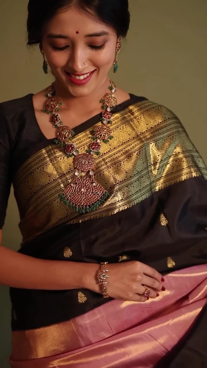Banarasi Half & Half Tissue Silk Saree