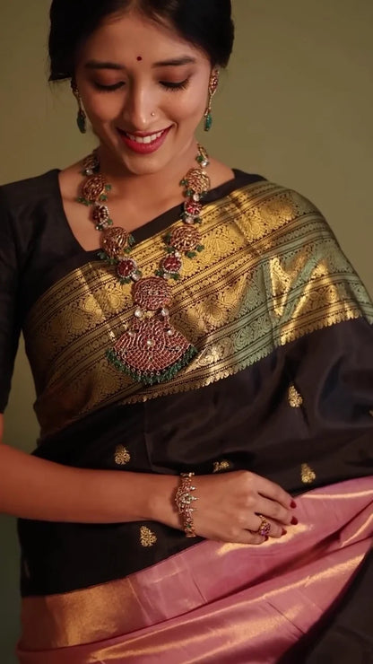 Banarasi Half & Half Tissue Silk Saree