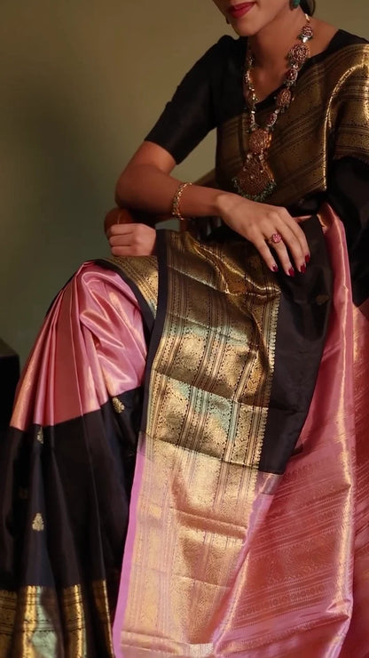 Banarasi Half & Half Tissue Silk Saree